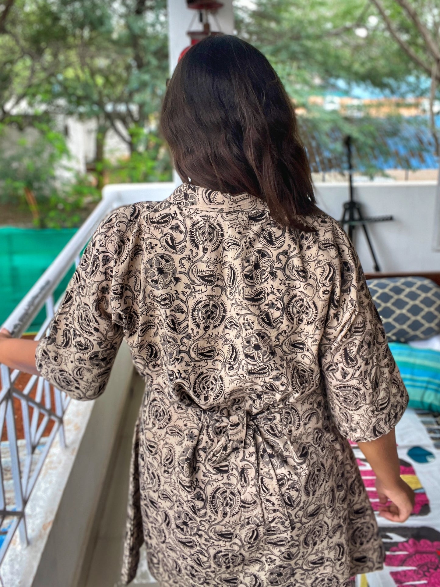 All-Day Coord Set Kalamkari Cotton Retro