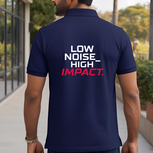 Built Different Front & Back Printed Polo T-Shirt