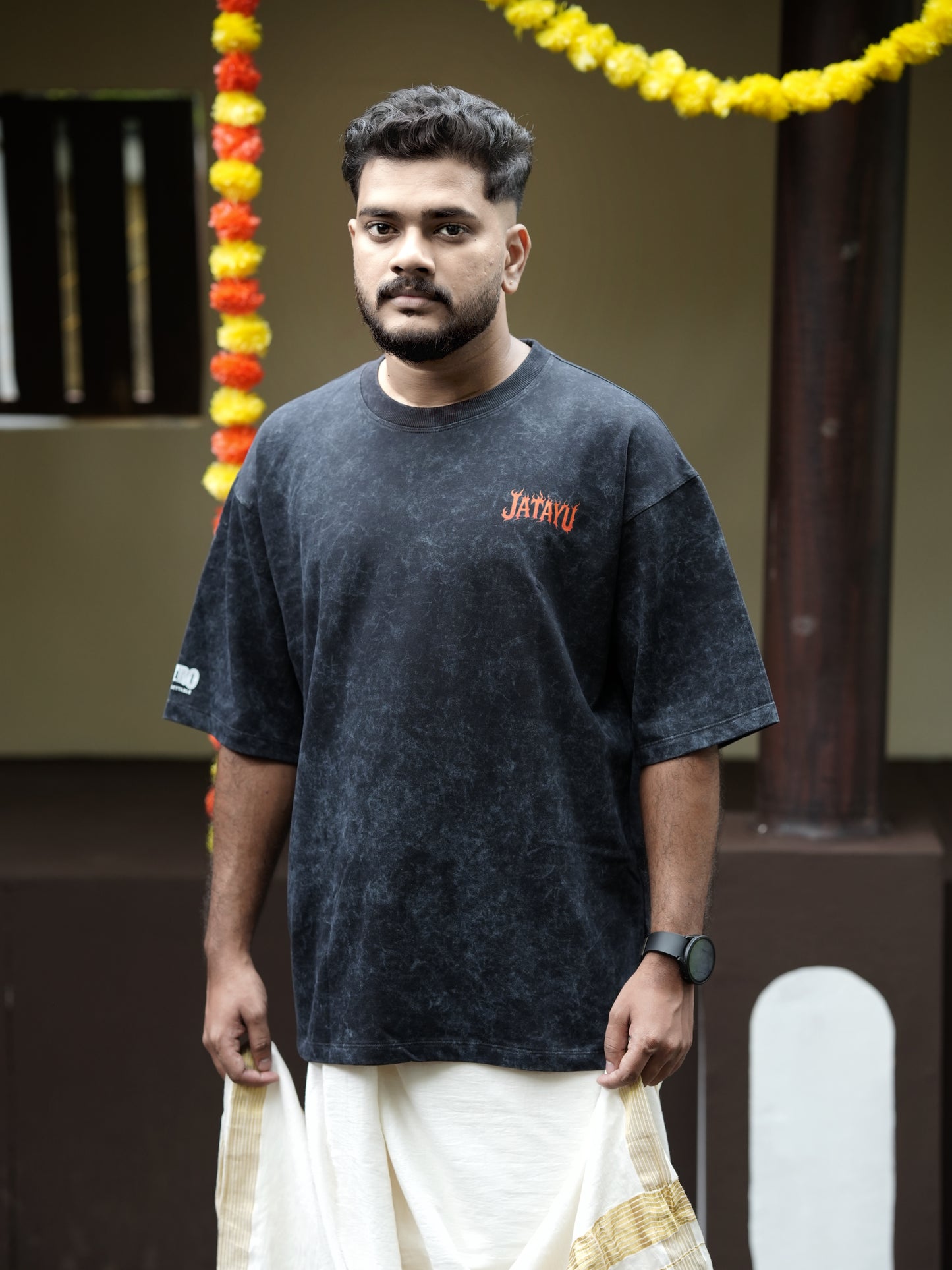 Jatayu Stonewash Oversized Unisex T-shirt
