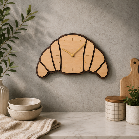 Croissant Wall Clock