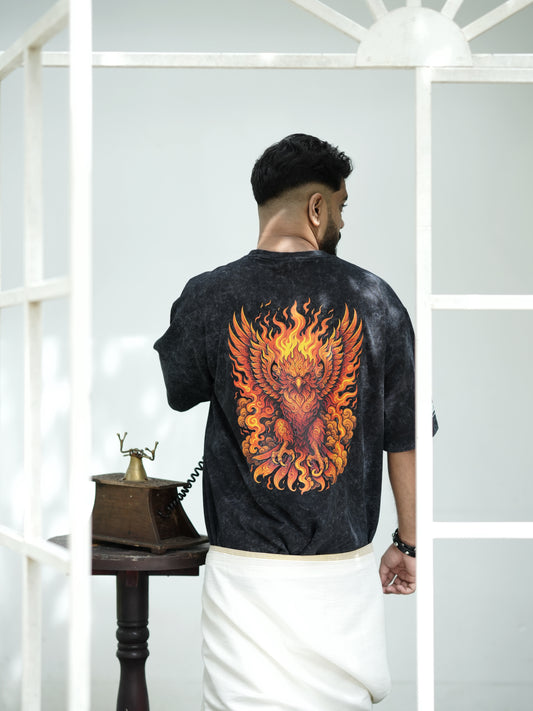 Jatayu Stonewash Oversized Unisex T-shirt