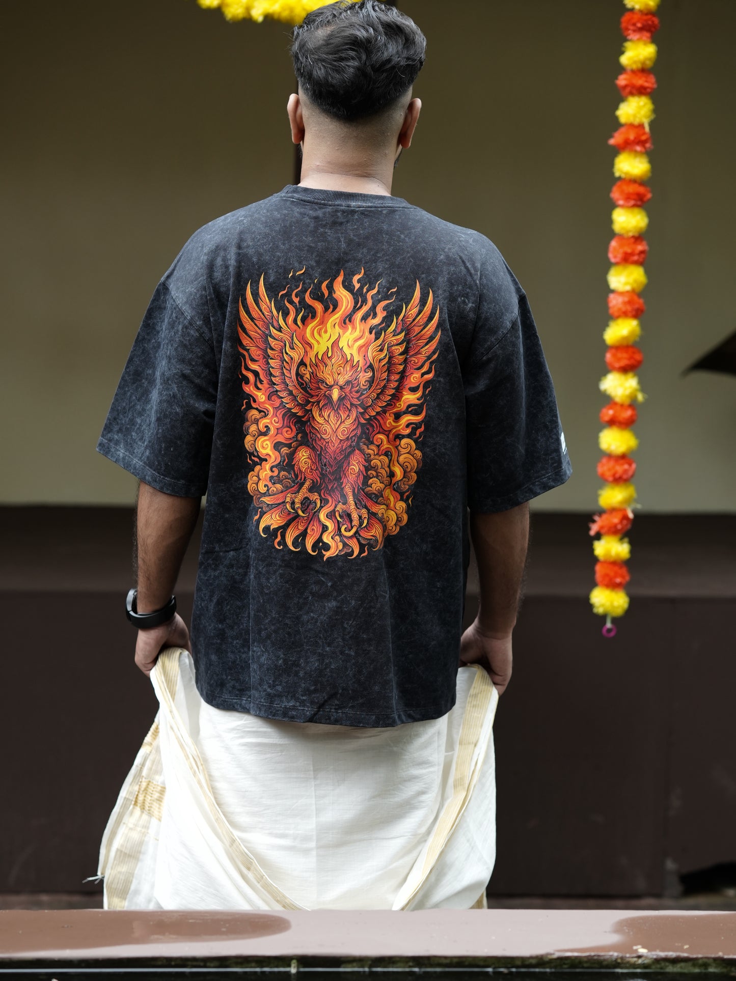Jatayu Stonewash Oversized Unisex T-shirt