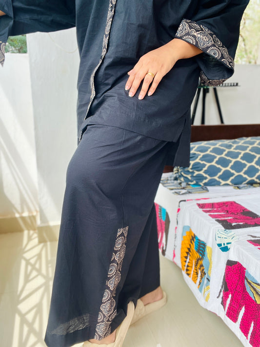 Ahalya Retro Ajrakh Mul Cotton Co-Ord Set | Oversized coords Women India