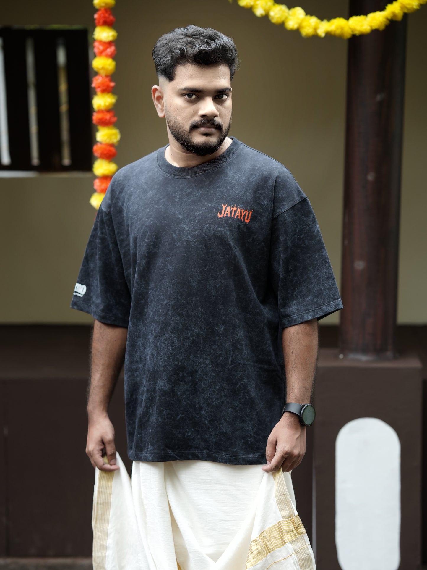Jatayu Stonewash Oversized Unisex T-shirt