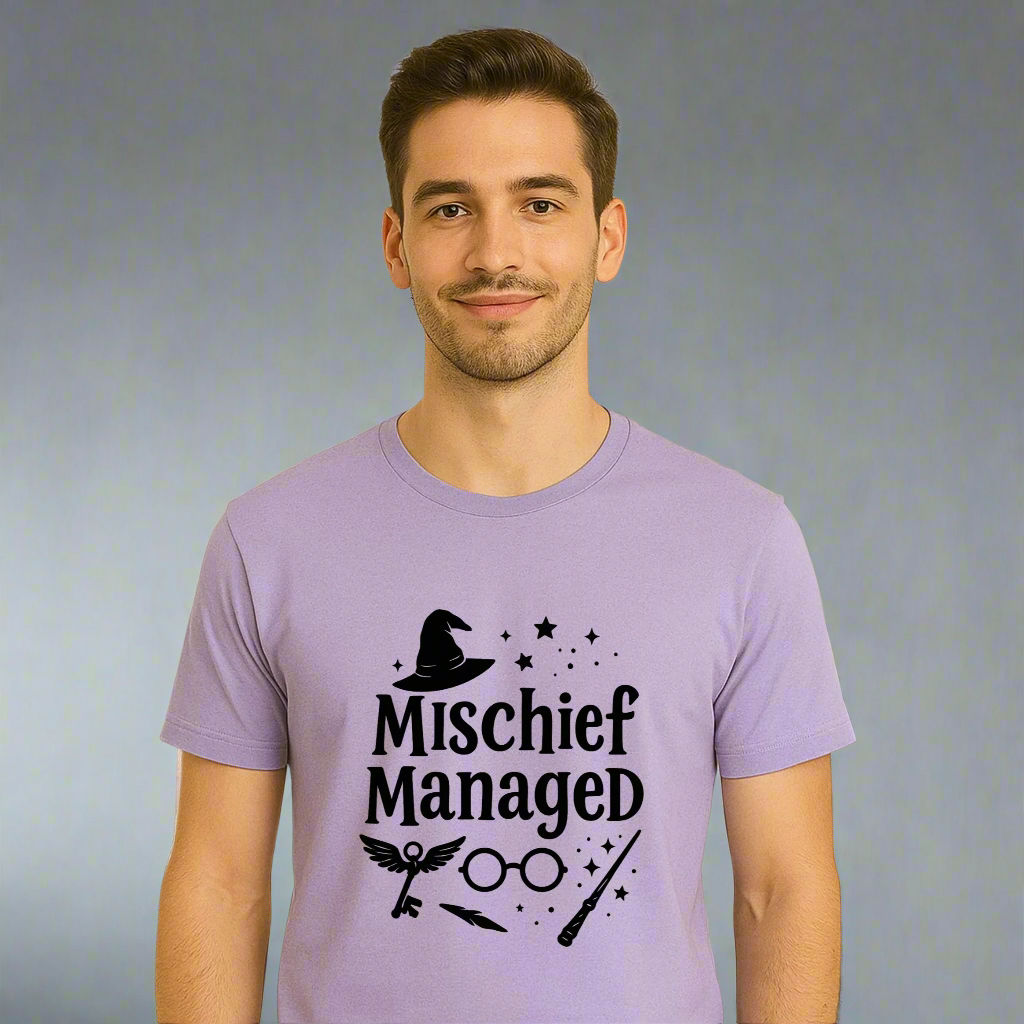 Mischief Managed Harry Potter Unisex T-Shirt – Round Neck | Cotton Casual Tee for Potterheads in India