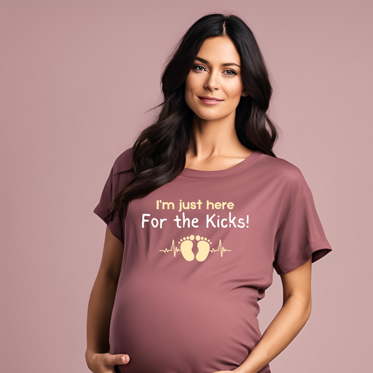 Just For Kicks Oversized Maternity T-shirt