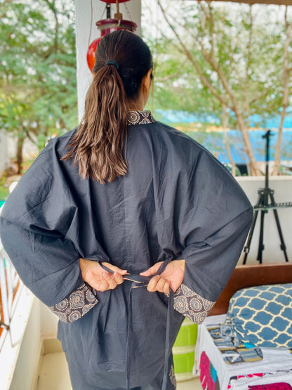 Ahalya Retro Ajrakh Mul Cotton Co-Ord Set | Oversized coords Women India
