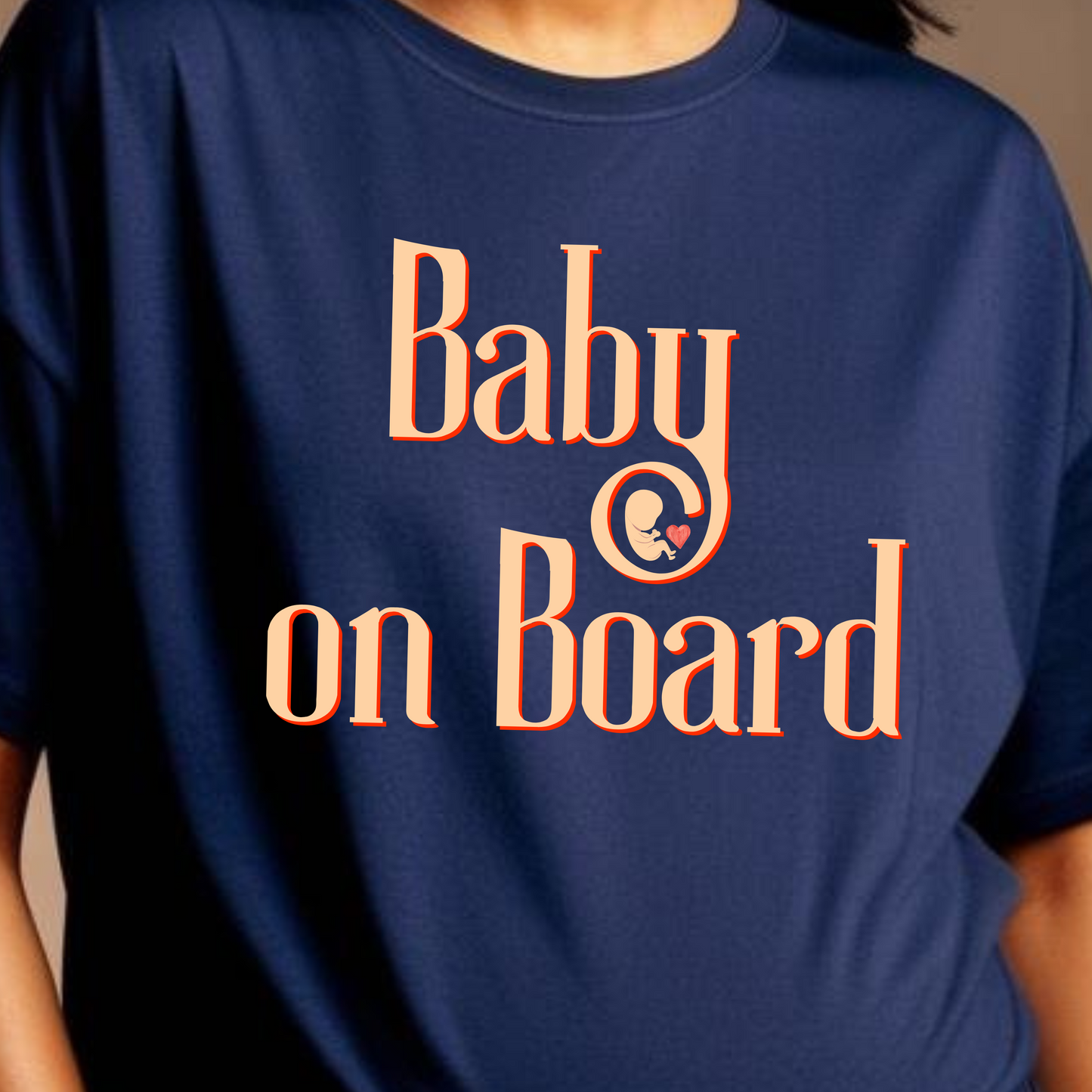 Baby On Board Oversized Maternity T-shirt