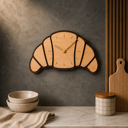 Croissant Wall Clock