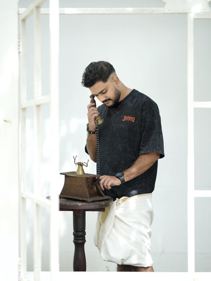 Jatayu Stonewash Oversized Unisex T-shirt