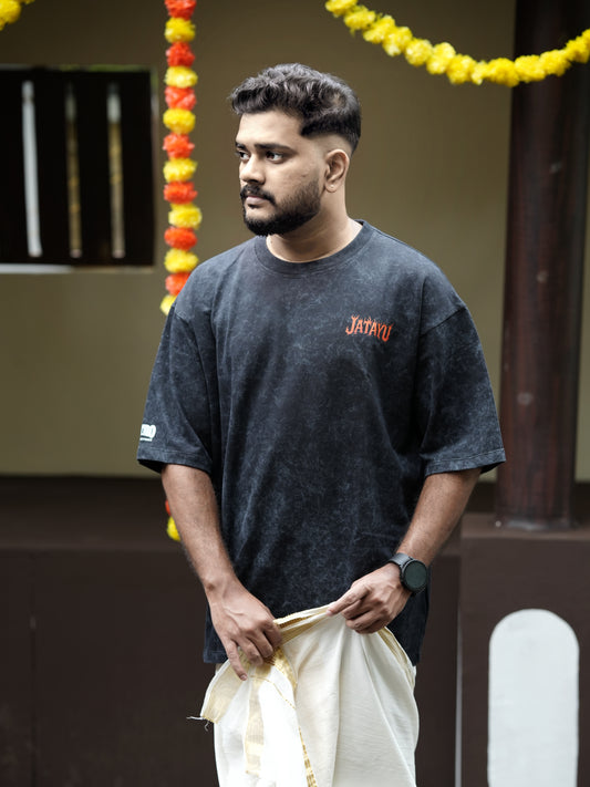 Jatayu Stonewash Oversized Unisex T-shirt