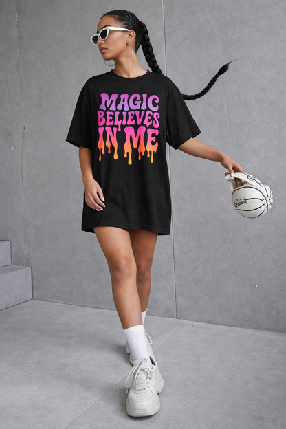 Magic Believes In Me | oversized retro branded tshirt