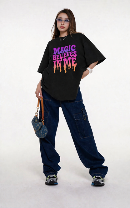 Magic Believes In Me | oversized retro branded tshirt