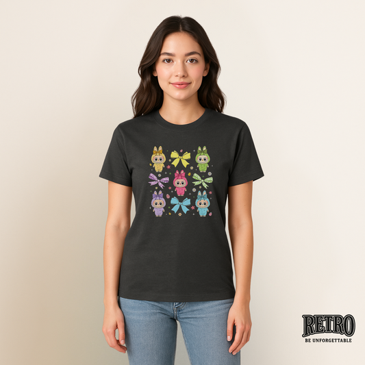 Black Labubu T-Shirt India