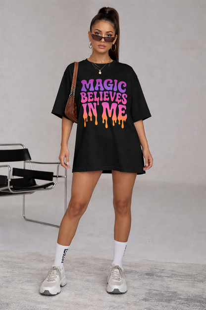 Magic Believes In Me | oversized retro branded tshirt