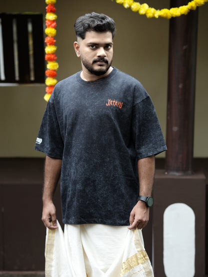 Jatayu Stonewash Oversized Unisex T-shirt