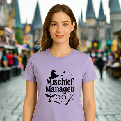 Mischief Managed Harry Potter Unisex T-Shirt – Round Neck | Cotton Casual Tee for Potterheads in India